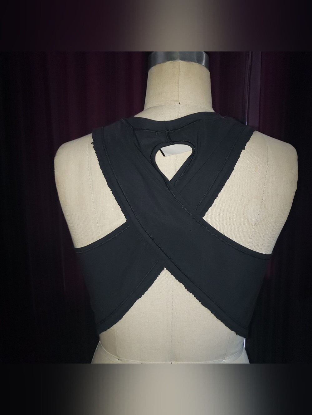 Black Stretch Lululemon Racerback Out Top S